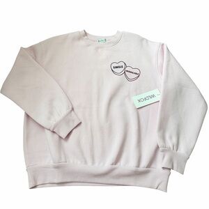 WILDFOX “SINGLE" “UNAVAILABLE” Lilac Snow Crew Neck Pullover Sweater SZ Medium